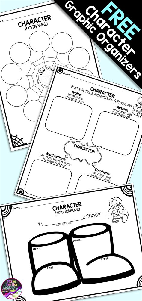 Character Graphic Organizer Printables