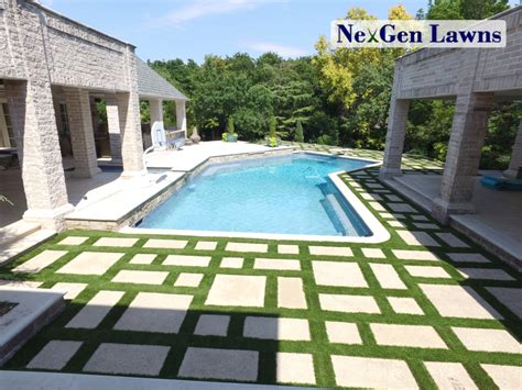 Can Artificial Turf Be Installed Around The Swimming Pool Nexgen Lawns