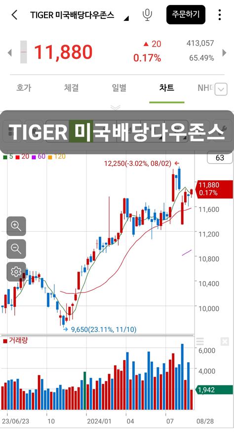 Tiger 미국배당다우존스 미국 배당주