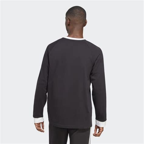 Adidas Adicolor Classics 3 Stripes Long Sleeve Tee Black Free