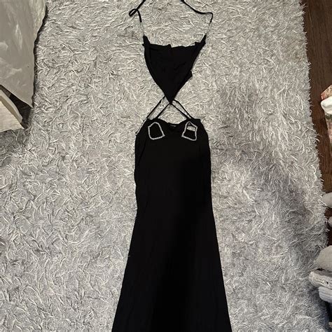 The Kript Women S Silver And Black Dress Depop