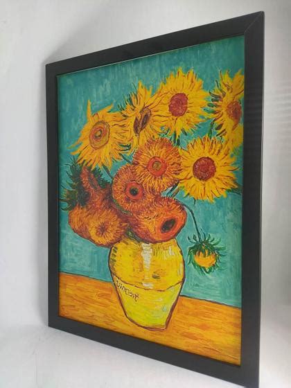 Quadro Girass Is De Van Gogh Impresso Em Tela De Pintura X Cm