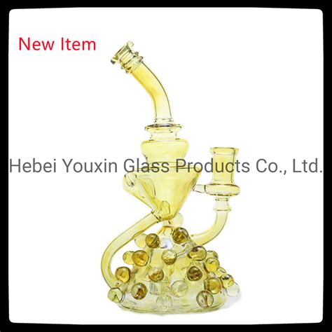 Factory Supplier Wholesale Glass DAB Rig Water Pipes with Silver Fuming