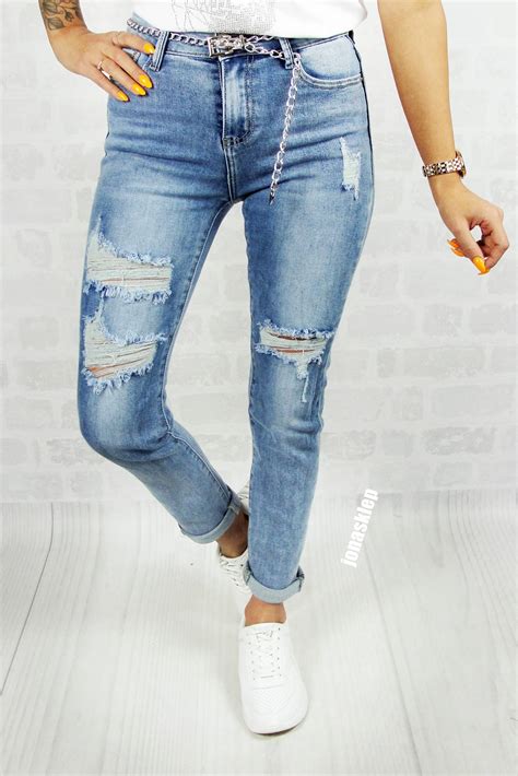 New Rurki Relaxed Jeans HOT LOOK Podwijane KATEGORIE Spodnie JONASKLEP
