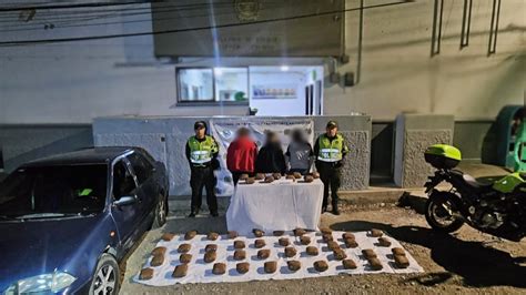 Tres personas capturadas por carga de droga en Ciudad Bolívar