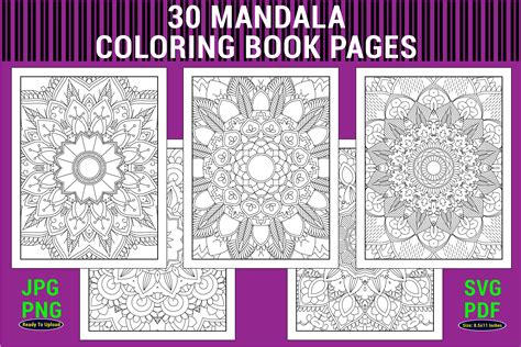 Mandala Coloring Pages For Adults Kid Graphic By Mehedi Hassan