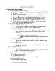 Pharm Exam 4 Study Guide Docx Pharm Exam 4 Study Guide Central