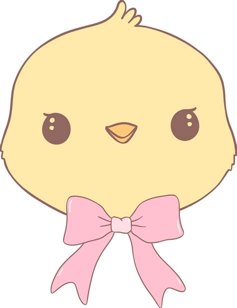 Coquette Easter Chick Png