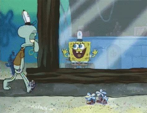 Squidward Spongebob GIF - Squidward Spongebob Happy - Discover & Share GIFs