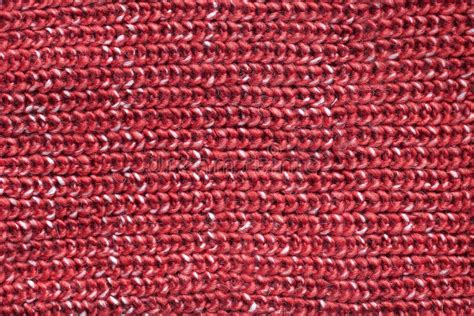 Thick Red Cable Knit Sweater Fabric Background Stock Photo Image Of