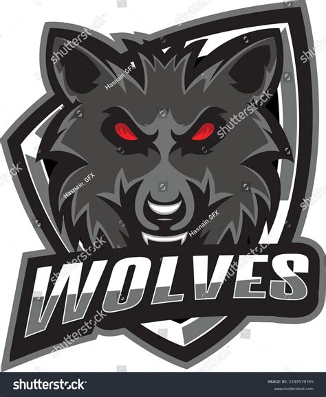 Wolves Mascot Logo Design Logo Illustration Stock Vector Royalty Free