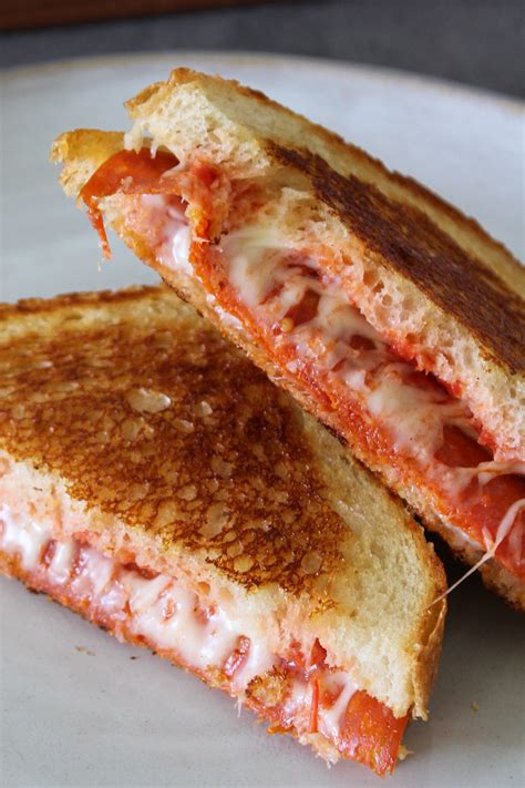 Pepperoni Pizza Panini • The Candid Cooks