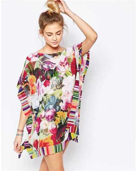 Ted Baker Floral Swirl Beach Cover Up Lyst