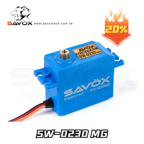 Original Savox SW 0230MG Servo 0 13S 8kg 7 4V HV High Voltage DC Motor