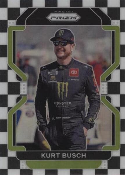 Panini Prizm Checkered Flag Prizm Kurt Busch For Sale