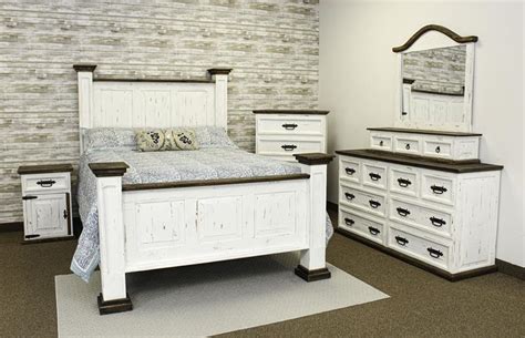 LMT | Oasis White Washed Rustic Bedroom Set | Dallas Designer Furniture