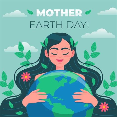 Free Vector Flat design mother earth day celebration Día de la