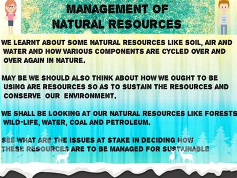 Management Of Natural Resource Class 10 Science PPT Project PPT