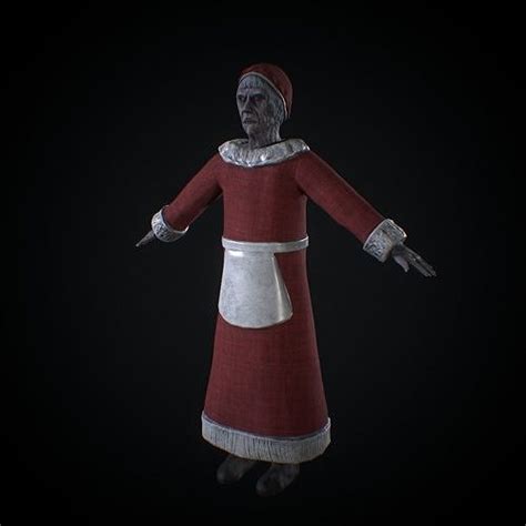 3d Model Mrs Claus Evil Vr Ar Low Poly Cgtrader