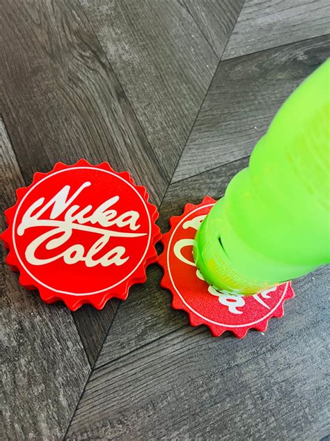 Fallout Inspired Nuka Cola 3D Printed Coasters Set Of 4 Etsy