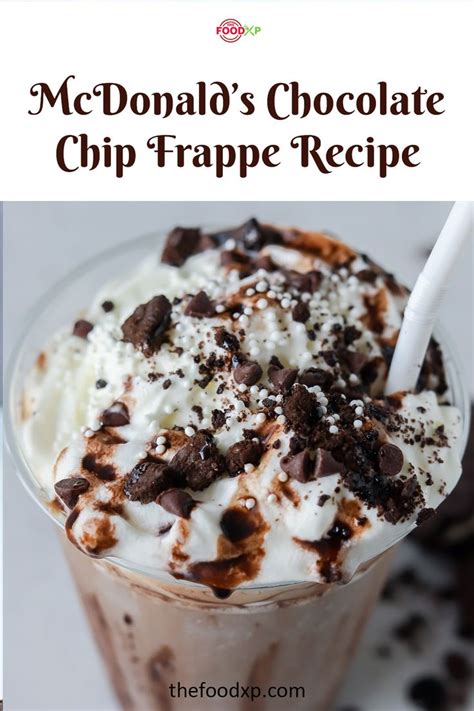 Mcdonald S Chocolate Chip Frappuccino Recipe Bryont Blog