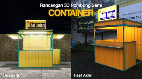 Cara Desain 3d Untuk Rombong Container Youtube