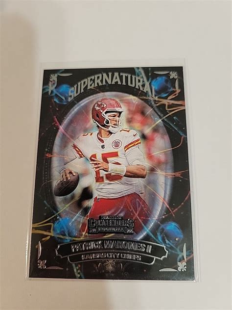 2022 Panini Contenders Supernatural SN PMA Patrick Mahomes II EBay