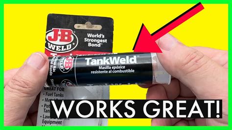 J B Weld Tankweld Gas Tank Repair Oz Dark Grey Youtube