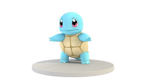 Game Ready Squirtle Pokemon 3D CGTrader