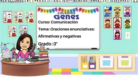 Comunicaci N Oraciones Enunciativas Afirmativas Y Negativas Grado