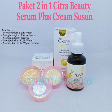 Jual Serum Citra Gold Collagen Vit C Plus Cream Citra Susun Siang