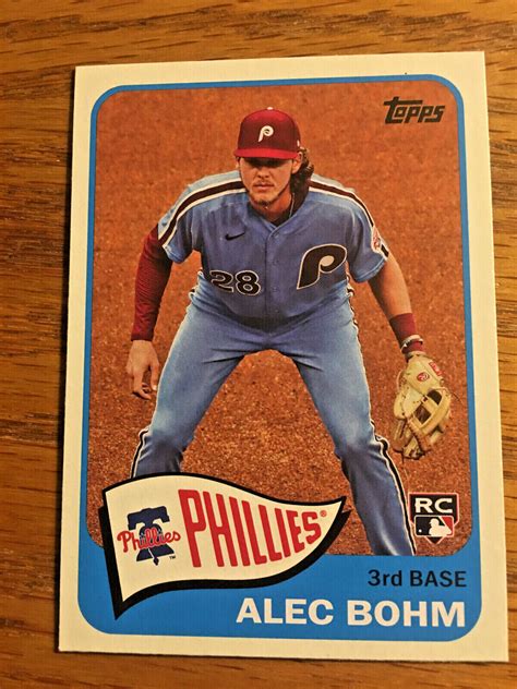 2021 Alec Bohm Topps Redux Rookie Card Philadelphia Phillies T65