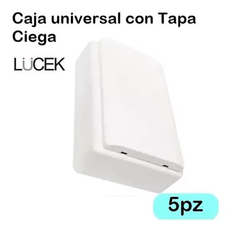 Pack Caja Universal Sin Fondo Pvc Con Tapa Ciega Lucek Meses Sin