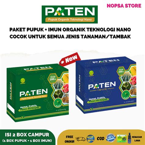 PAKET Pupuk PATEN 1 Box Pupuk 1 Box Imun Masing2 Isi 24 Sachet Pupuk