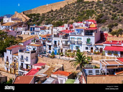 Barrio De Santa Cruz Alicante Comunidad Valenciana España Stock