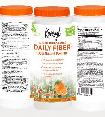 Konsyl Daily Fiber Orange Oz S Kusoglife