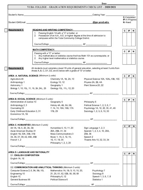 Fillable Online Yc Yccd Student ID Email Fax Email Print PdfFiller