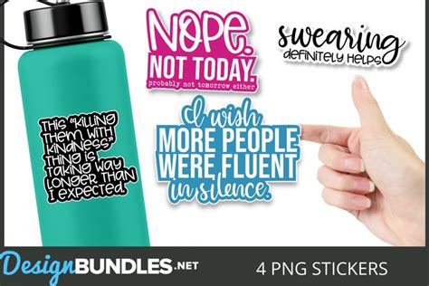 Sassy Sarcastic Quote Png Sticker Bundle