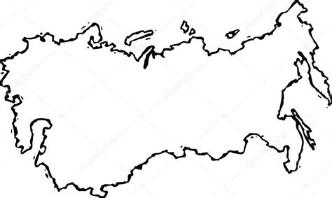 Карта россии контурная карта для печати черно белая с городами