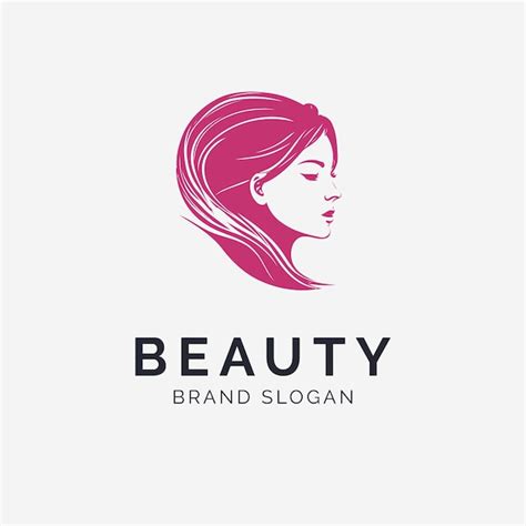 Plantilla De Logotipo De Spa De Belleza Cara De Mujer Mínima Vector