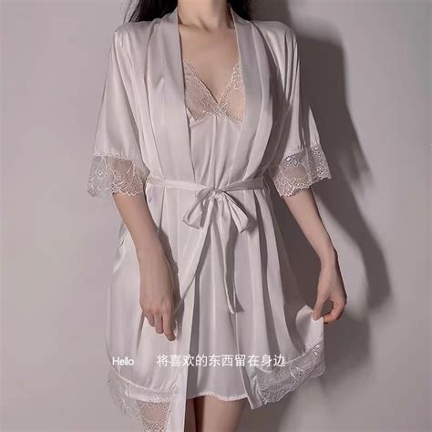 Jual Kimono Lingerie Satin Silk Baju Tidur Wanita Dewasa Kimono Lingerie In Sleepwear