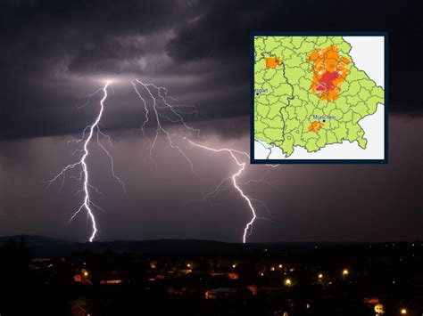 Aktuelle Unwetterwarnung In Bayern Amtlicher Alarm Vor Schwerem