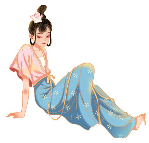 National Tide Png Image Summer National Tide Depicting A Girl In Hanfu