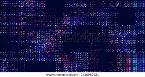 Colorful Glitch Screen Effect Background Abstract Stock Vector (Royalty ...