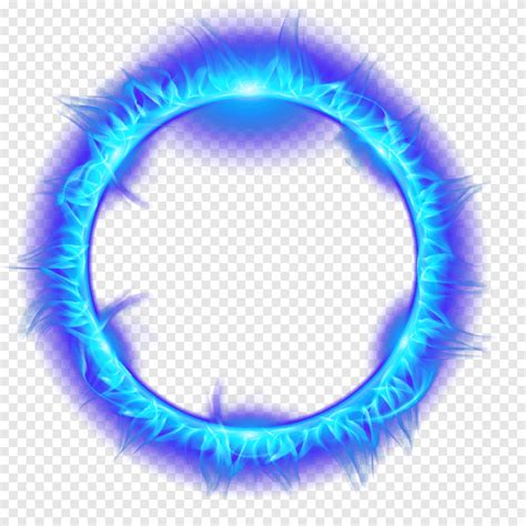 Ring Blue Flame Flame Light Fire Blue Flame Burning Ring Of Fire