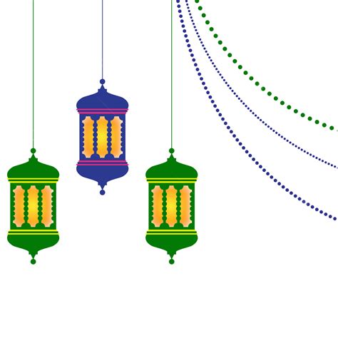 Ramadan Lantern Clipart PNG Images Three Lantern Design For Ramadan