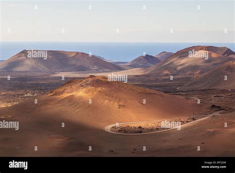 A view of Timanfaya National Park, Lanzarote Stock Photo - Alamy