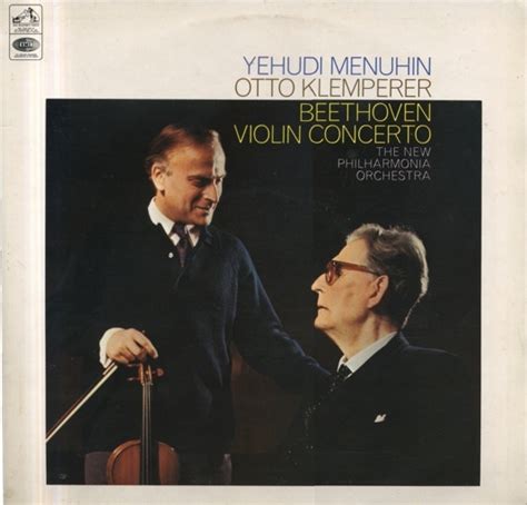 Yehudi Menuhin Otto Klemperer Beethoven The New Philharmonia