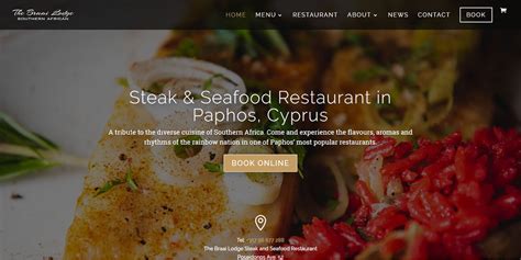 Steak And Seafood Restaurant In Cyprus Website Maintenance By