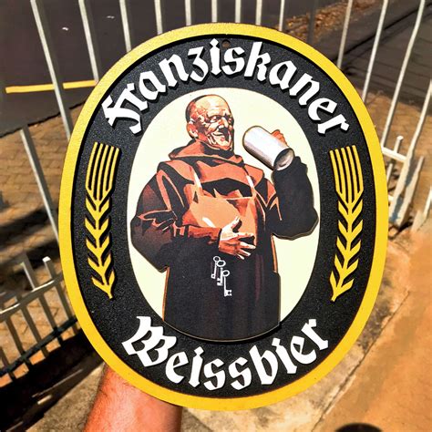 Placa Decorativa Cerveja Franziskaner Weissbier D Relevo Elo